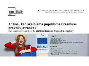 FB post Erasmus trainship