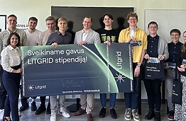 „Litgrid“ tęsia tradiciją: KTU EEF studentams įteiktos stipendijos