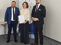 KTU Metrologijos instituto vyresnioji mokslo darbuotoja Asta Meškuotienė apdovanojimas