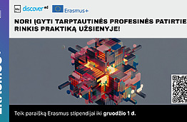 Atrask naujas galimybes – teik paraišką profesinei praktikai užsienyje!