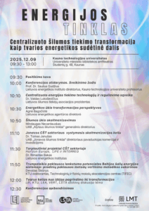 Centralizuoto šilumos tiekimo transformacija kaip tvarios energetikos sudėtinė dalis