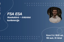 Sveikiname naujai išrinktą KTU FSA ESA komandą