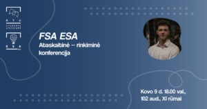 FSA ESA Ataskaitinė-rinkiminė konferencija 2026