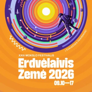 Mokslo festivalis Erdvėlaivis Žemė 2026