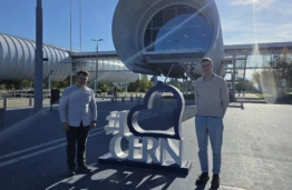 KTU doktorantai Europos branduolinių tyrimų organizacijoje CERN. Asmeninio albumo nuotr.